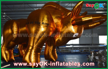4m উচ্চতা স্বর্ণের বুল কাস্টম Inflatable পণ্য প্রোমোশনাল জন্য Inflatable আকার