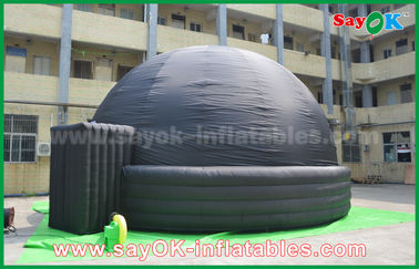 কালো 7m DIA Inflatable মোবাইল প্ল্যানেটরিয়াম প্রক্ষেপণ Inflatable ডুম সিনেমার তাঁবু