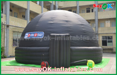 কালো 7m DIA Inflatable মোবাইল প্ল্যানেটরিয়াম প্রক্ষেপণ Inflatable ডুম সিনেমার তাঁবু