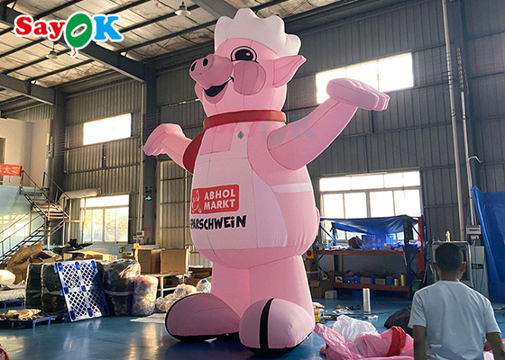 বিরাট inflatable কার্টুন চরিত্র শূকর মডেল বিজ্ঞাপন জন্মদিনের পার্টি জন্য কার্টুন চরিত্র