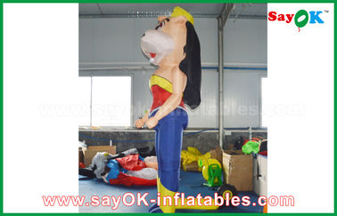 2m উচ্চতা Inflatable কার্টুন অক্ষর Inflatable অট্টভাবে গৌণ অন্তর্নির্মিত - ব্লোয়ার মধ্যে