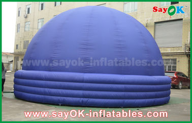 নীল 7 মি DIA Inflatable প্ল্যাণ্টেরিয়াম ডোম টেকসই স্থাপত্য প্রজেকশন তাঁবু