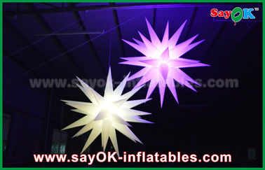 দৈত্য 1.5 মিটার LED স্টার বেলুন Inflatable পাদুকা / বার জন্য আলো সজ্জা