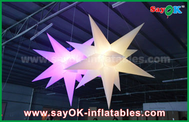 নাইলন বিজ্ঞাপন LED স্টার বালুচর বহিরঙ্গন Inflatable সজ্জা সঙ্গে CE / UL ব্লোয়ার