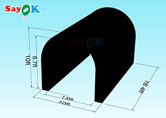 ক্রিয়াকলাপ প্রদর্শনী জন্য মাল্টি ফাংশন inflatable ঘাস কালো inflatable টানেল তাঁবু