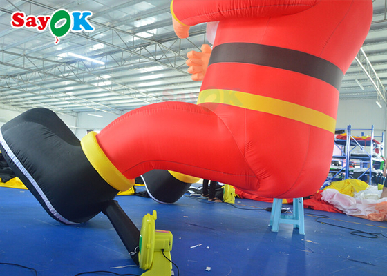 বিজ্ঞাপন আসীন বসুন Inflatable আউটডোর ক্রিসমাস সজ্জা ডাবল সেলাই