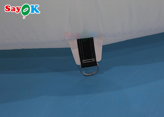 ডিস্কো পার্টি ইভেন্টের জন্য বিশুদ্ধ সাদা LED ইনফ্ল্যাটেবল ইগলু তাঁবুর গোলাকার গম্বুজ