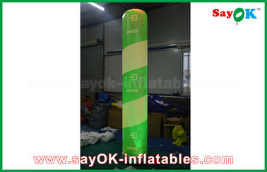 কাস্টম নেতৃত্বে আলো Inflatable থাম, 600D Pvc / নাইলন সঙ্গে বহিরঙ্গন Inflatable সজ্জা