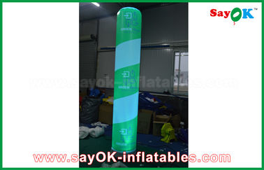 কাস্টম নেতৃত্বে আলো Inflatable থাম, 600D Pvc / নাইলন সঙ্গে বহিরঙ্গন Inflatable সজ্জা