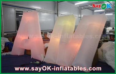 Inflatable Led Letter Model Decoration Words Wedding Inflaable Giant Letter with Lights Colorful