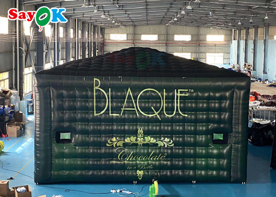 LED লাইট সহ বড় ইনফ্ল্যাটেবল তাঁবু বিশাল মোবাইল 8x8x4m বহিরঙ্গন ইনফ্ল্যাটেবল তাঁবু জলরোধী
