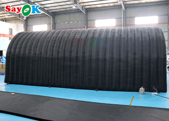 আউটডোর এয়ার টেন্ট 210 ডি অক্সফোর্ড কালো inflatable টানেল টেন্ট মাল্টি ফাংশন জন্য কার্যক্রম প্রদর্শনী