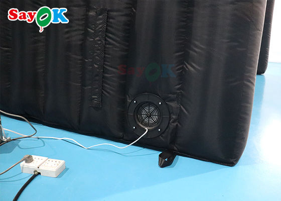 আউটডোর এয়ার টেন্ট 210 ডি অক্সফোর্ড কালো inflatable টানেল টেন্ট মাল্টি ফাংশন জন্য কার্যক্রম প্রদর্শনী