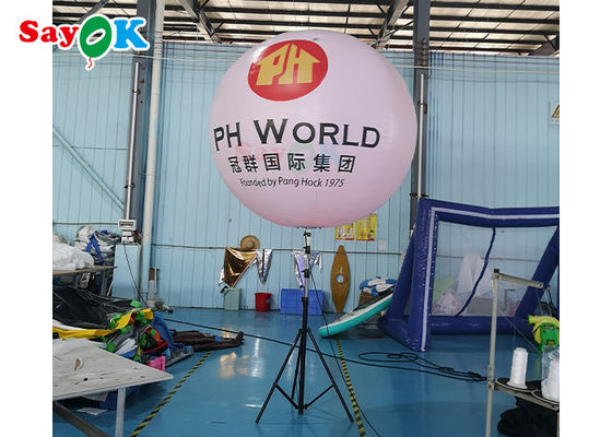 LED বন্ধনী মেঝে Inflatable বেলুন ইন্টারেক্টিভ ডেকোরেশন লাইট ইভেন্ট আলোকিত বল বিজ্ঞাপন