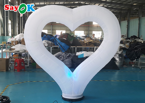 দৈত্য Inflatable বেলুন বিবাহের সাজসজ্জা প্রেম হার্ট আলো সঙ্গে মডেল