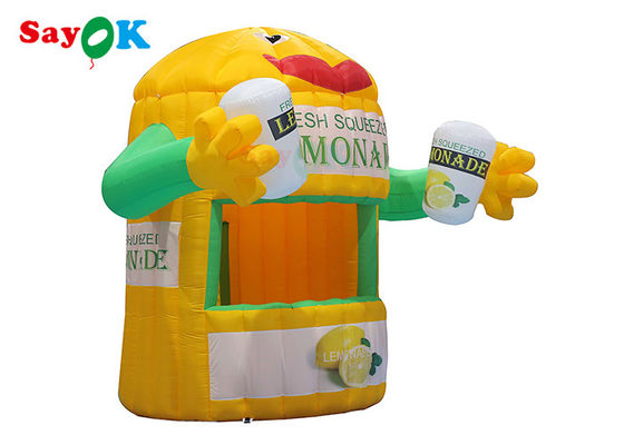 প্রোমোশনের জন্য বায়ু ফুসকুড়ি সহ ইনফ্ল্যাটেবল লন টেন্ট স্ট্যান্ড আউটডোর টেন্ট ইনফ্ল্যাটেবল লিমোনেড বুথ