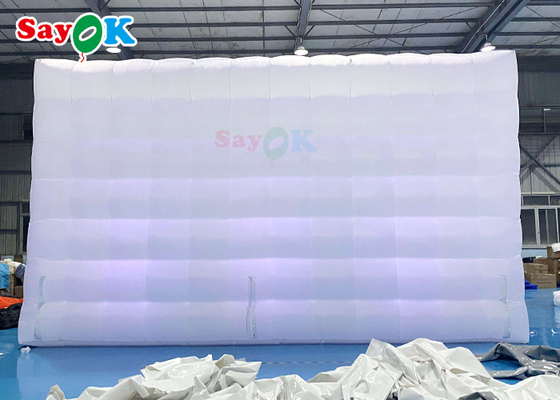 মোবাইল 8x8x4 মিটার আউটডোর হোয়াইট ইনফ্ল্যাটেবল এয়ার টেন্ট হ্যাপি পার্টির জন্য ইনফ্ল্যাটেবল পার্টি টেন্ট