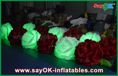 LED আলোর Inflatable আলোর অলংকরণ DIA রোজ সঙ্গে সিই / উল ব্লোয়ার