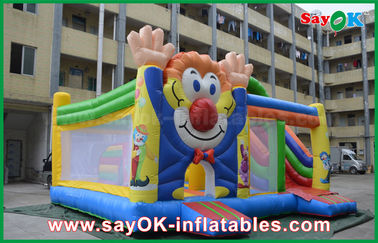 0.55 মিমি পিভিসি জানালা Inflatable বাউন্স জামাকাপড় শিশু শিশুদের জন্য শুভ বাউন্সার কাসল