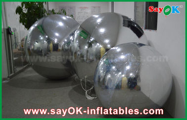 0.6 মিমি পিভিসি Inflatable মিরর বল সিলভার বেলুন অলংকরণ এয়ার টাইট সীল স্টাইল