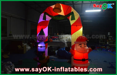 Inflatable Archway Rental Mylon Cloth Inflatable Arch Christmas Decoration Arch with LED Light