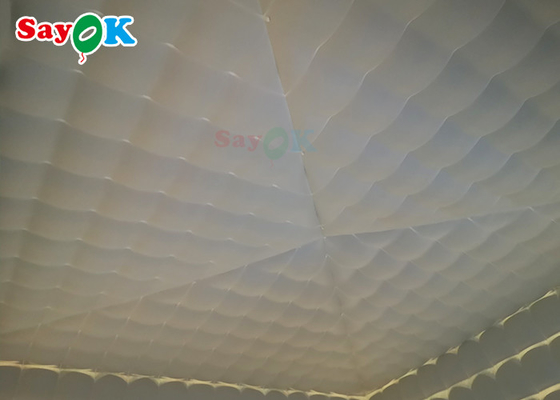 LED লাইটের সাথে inflatable cube tent নমনীয় inflatable বায়ু তাঁবু ব্লো আপ ক্যাম্পিং তাঁবু