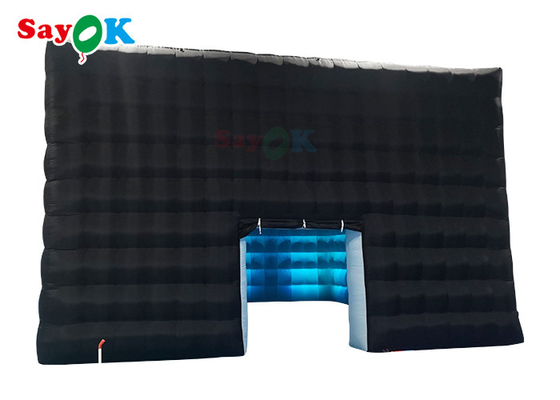 LED লাইটের সাথে inflatable cube tent নমনীয় inflatable বায়ু তাঁবু ব্লো আপ ক্যাম্পিং তাঁবু