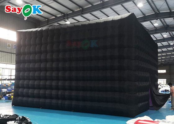 LED লাইটের সাথে inflatable cube tent নমনীয় inflatable বায়ু তাঁবু ব্লো আপ ক্যাম্পিং তাঁবু