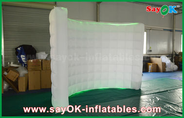 Inflatable LED ফটো বুথ সাদা ইনফ্ল্যাটেবল ফটো বুথ , Inflatable LED ওয়াল ফটো বুথ লিংটিং পটভূমি