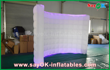 Inflatable LED ফটো বুথ সাদা ইনফ্ল্যাটেবল ফটো বুথ , Inflatable LED ওয়াল ফটো বুথ লিংটিং পটভূমি