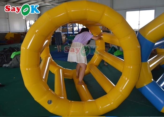 দৈত্য inflatable চাকা বহিরঙ্গন কার্যক্রম জল আইসবার্গ Inflatable বাচ্চাদের জন্য প্রাপ্তবয়স্কদের জন্য মানব হ্যামস্টার রোলার
