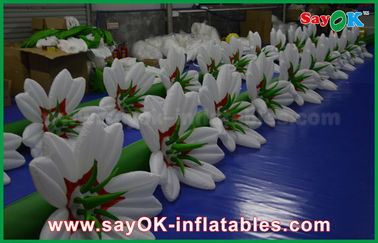 বড় Inflatable আলোর অলংকরণ Inflatable বিবাহের ফুলের শিকল সজ্জা জন্য LED হাল্কা সঙ্গে