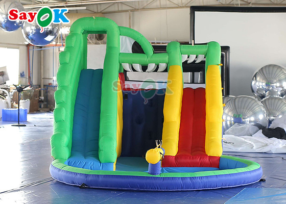 Inflatable Bouncy Slides Kids Inflatable Water Slide পুল ব্যাকয়ার্ড ডাবল স্লাইড জাম্পিং বাউন্সার
