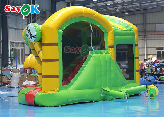 প্রাণী থিম সিংহ inflatable bouncy কাসল স্লাইড