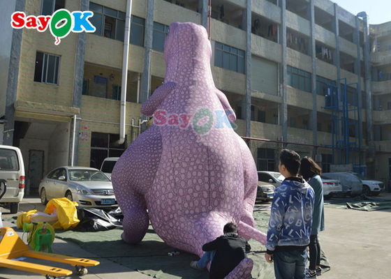 ইনফ্ল্যাটেবল ক্রিসমাস ডাইনোসর বড় আকার 5m ইনফ্ল্যাটেবল টায়রানোসরাস রেক্স ডাইনোসর পূর্ণ মুদ্রণ