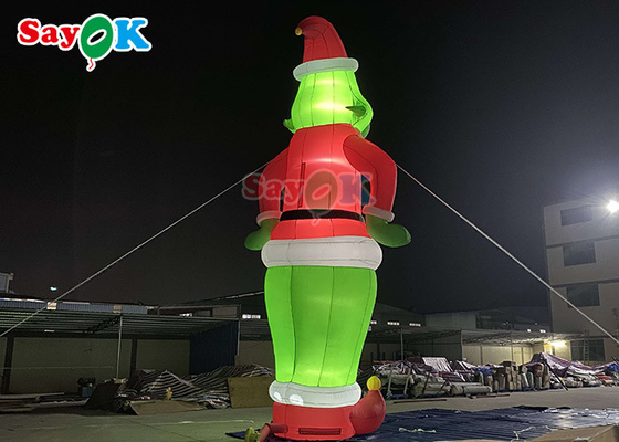 বিশাল inflatable কুকুর কার্টুন অক্ষর inflatable Grinch বেলুন সান্তা ক্রিসমাস জন্য সজ্জা