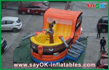 0.55 পিভিসি পাইরেট নৌকা বাউন্স Inflatable বাচ্চাদের জন্য কাসল এসজিএস সার্টিফিকেশন