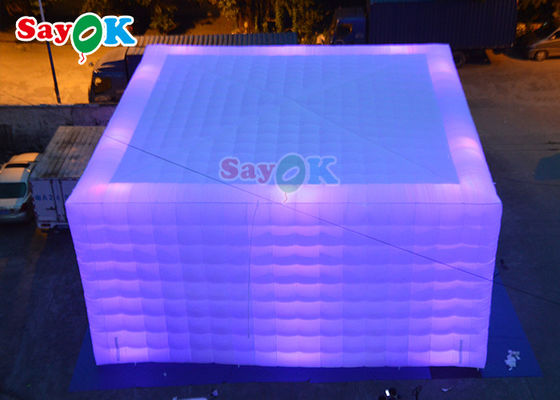 স্বয়ংক্রিয় inflatable লন তাঁবু 10x10x5m inflatable LED পার্টি তাঁবু inflatable বায়ু তাঁবু