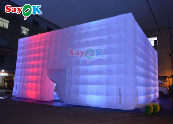 স্বয়ংক্রিয় inflatable লন তাঁবু 10x10x5m inflatable LED পার্টি তাঁবু inflatable বায়ু তাঁবু