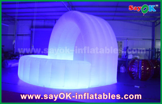 নাইটক্লাব বার তাঁবু জলরোধী অক্সফোর্ড কাপড় inflatable তাঁবু গম্বুজ LED আলোর জন্য বার কাউন্টার