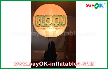প্রিন্ট সঙ্গে অক্সফোর্ড কাপড় Inflatable আলোর অলংকরণ ত্রিপাদ স্থায়ী বেলুন
