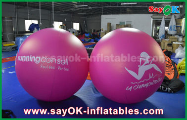 দৈত্য 2m DIA পিভিসি লাল Inflatable বেলুন বহিরঙ্গন বিজ্ঞাপন Inflatable হিলিয়াম বেলুন