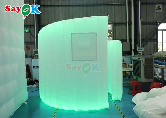 পার্টি বিবাহের সজ্জা গম্বুজ 360 ফটো বুথ পটভূমি প্রাচীর নেতৃত্বাধীন হালকা inflatable বাঁকা প্রাচীর