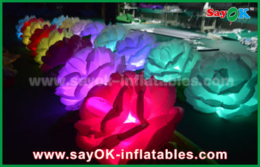 রোমান্টিক Inflatable আলোর অলংকরণ / LED Inflatable ফুল চেইন বিবাহের জন্য রোজ