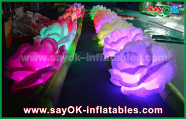 রোমান্টিক Inflatable আলোর অলংকরণ / LED Inflatable ফুল চেইন বিবাহের জন্য রোজ