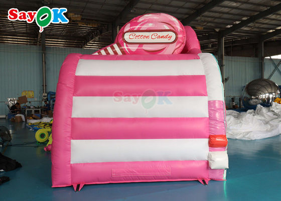 বাইরের দিকে যান বায়ু তাঁবু inflatable বায়ু তাঁবু খাদ্য ট্রাক কটন ক্যান্ডি থিম কিওস্ক