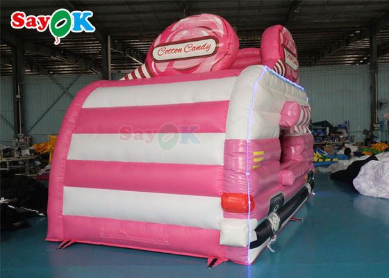 বাইরের দিকে যান বায়ু তাঁবু inflatable বায়ু তাঁবু খাদ্য ট্রাক কটন ক্যান্ডি থিম কিওস্ক