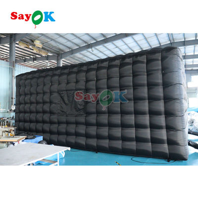 পোর্টেবল এলইডি ডিস্কো আলো মোবাইল নাইট ক্লাব তাঁবু Inflatable Cube Party Tent Inflatable Nightclub For Rent