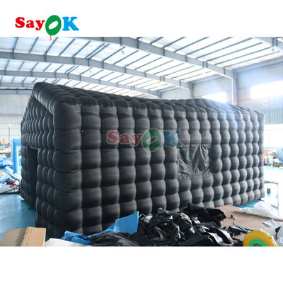 পোর্টেবল এলইডি ডিস্কো আলো মোবাইল নাইট ক্লাব তাঁবু Inflatable Cube Party Tent Inflatable Nightclub For Rent