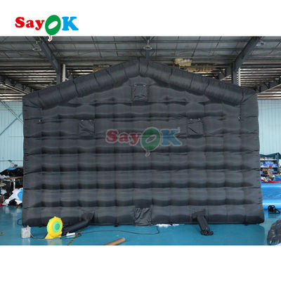 পোর্টেবল এলইডি ডিস্কো আলো মোবাইল নাইট ক্লাব তাঁবু Inflatable Cube Party Tent Inflatable Nightclub For Rent